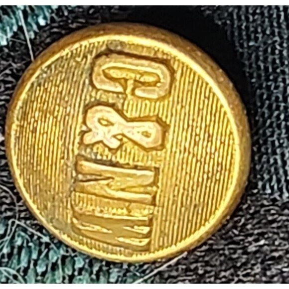 Vintage C&NW Brass Uniform Buttons Set of 3 Chicago North Western Railway - Picture 5 of 6